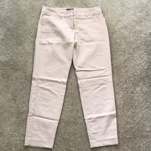 Express Khaki Cropped Editor Dress Pants